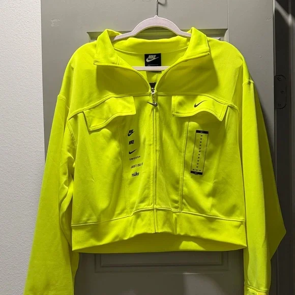 Nike Women's Vibrant Yellow Bomber Jacket - Picture 2 of 3